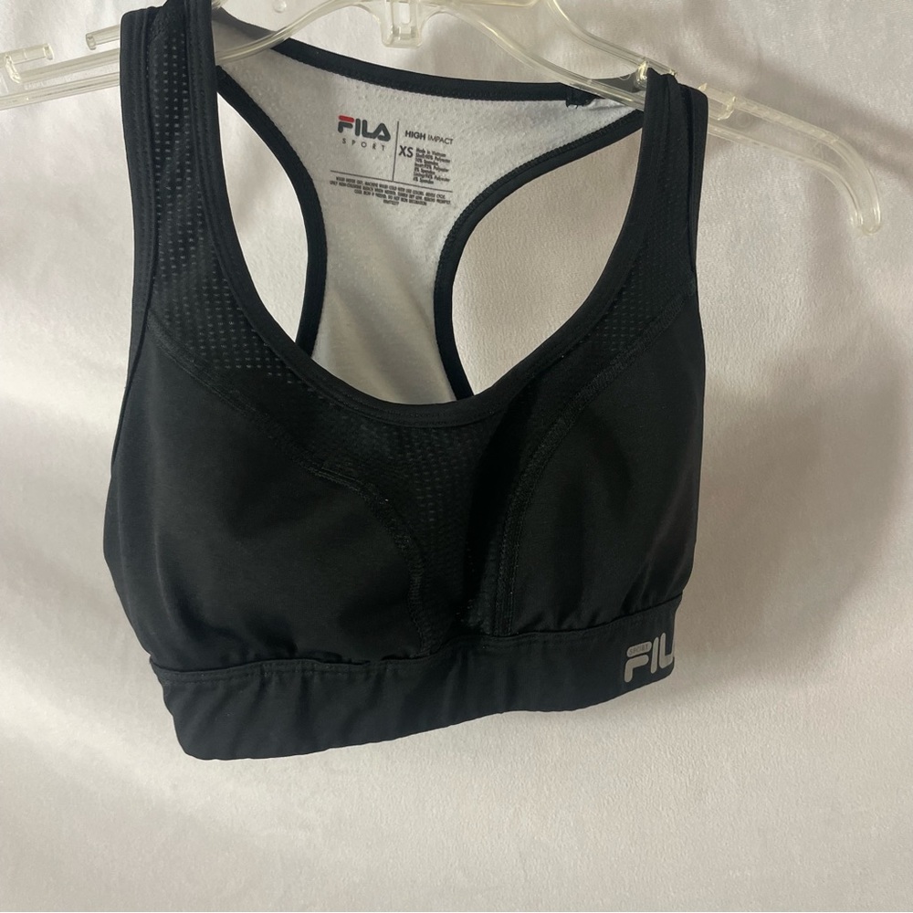 FILA Sport High Impact Black Sports Bra